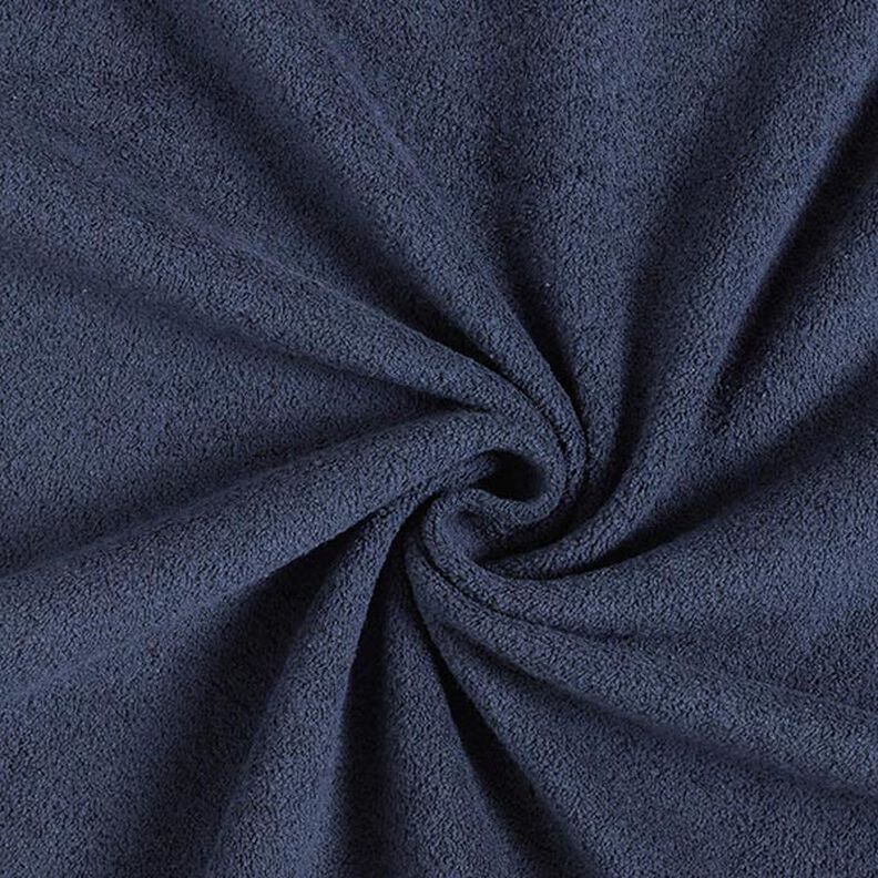 Baumwolle Sweat Terry Fleece – marineblau,  image number 1