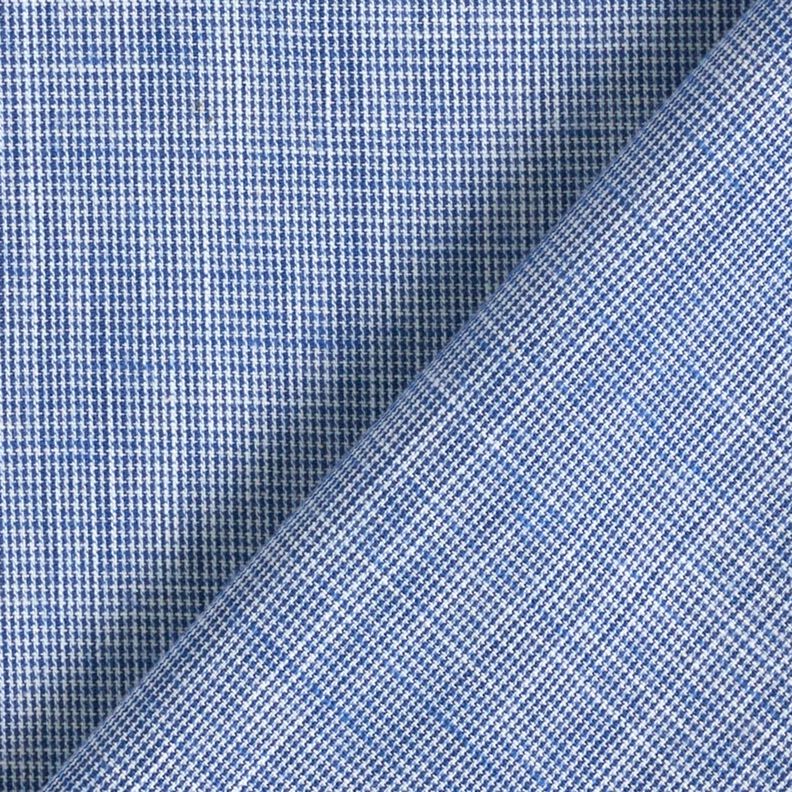 Baumwollstoff Mini Hahnentritt – weiss/jeansblau,  image number 4