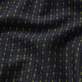 Jacquard Jersey Gittermuster – oliv/lila, 