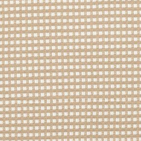 Jacquard Jersey Viskose-Mix Kästchen – beige/weiss, 