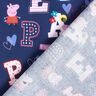 Baumwollpopeline Peppa Pig Buchstaben Lizenzstoff | ABC Ltd – indigo,  thumbnail number 4