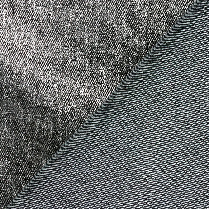 Denim Stretch Metallic – schwarz/silber metallic,  image number 4