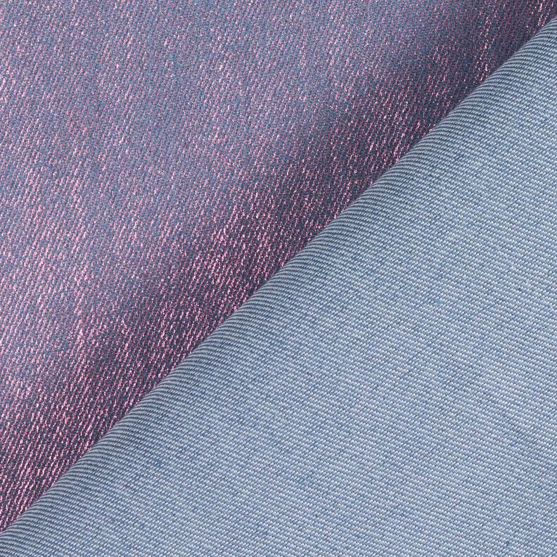 Denim Stretch Metallic – blaugrau/intensiv pink,  image number 4