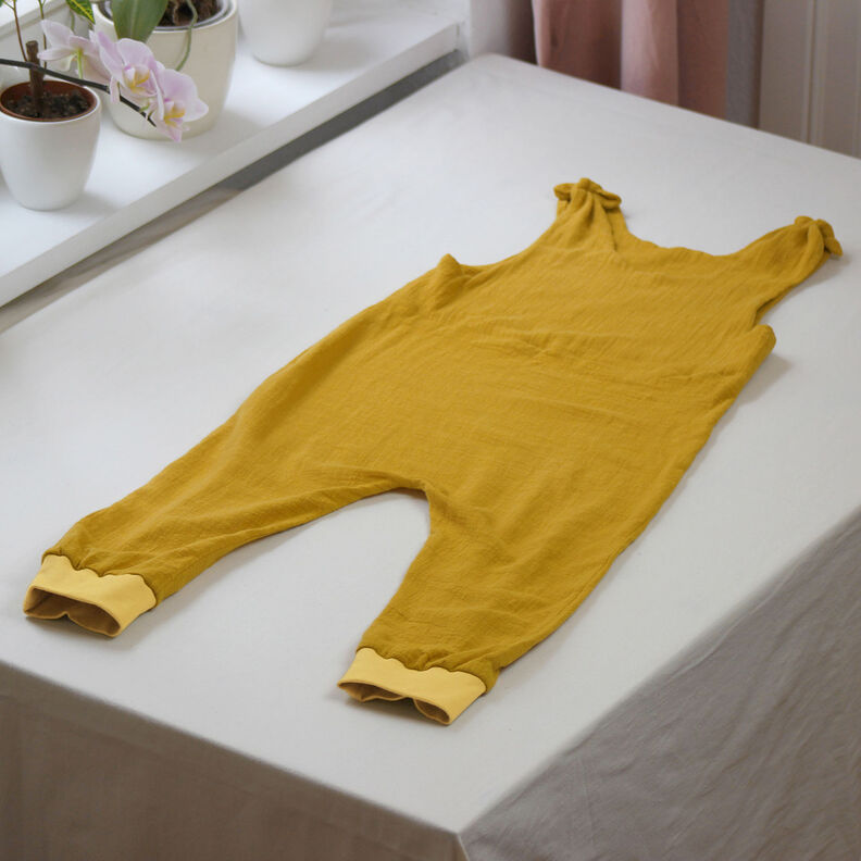 "Nähen nach Zahlen"-Paket Onesie BIMBAM | 86/92 – currygelb,  image number 4