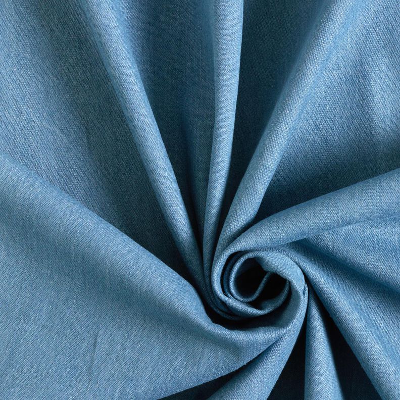 Leichter Stretch-Denim recycelt – brilliantblau,  image number 1