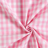 Baumwollstoff Vichykaro 1 cm – rosa/weiss,  thumbnail number 3