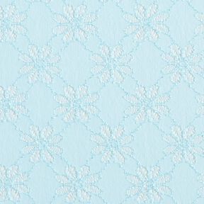 Stretch Spitze Blumen – eisblau, 