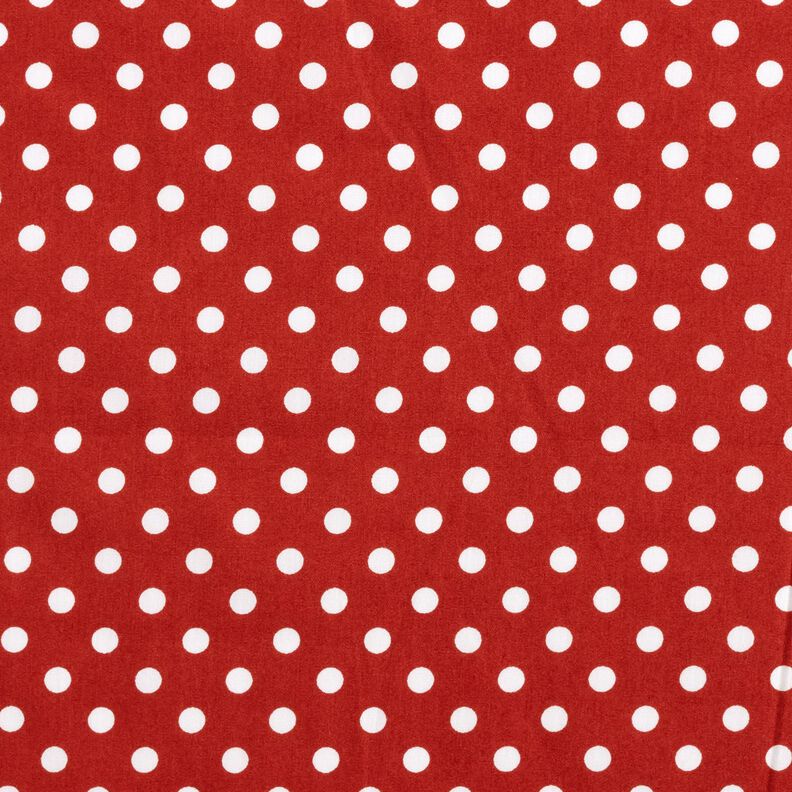 Baumwollpopeline Polka Dots – terracotta/weiss,  image number 1