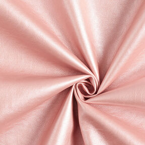 Kunstleder Metallik-Glanz – rosa, 