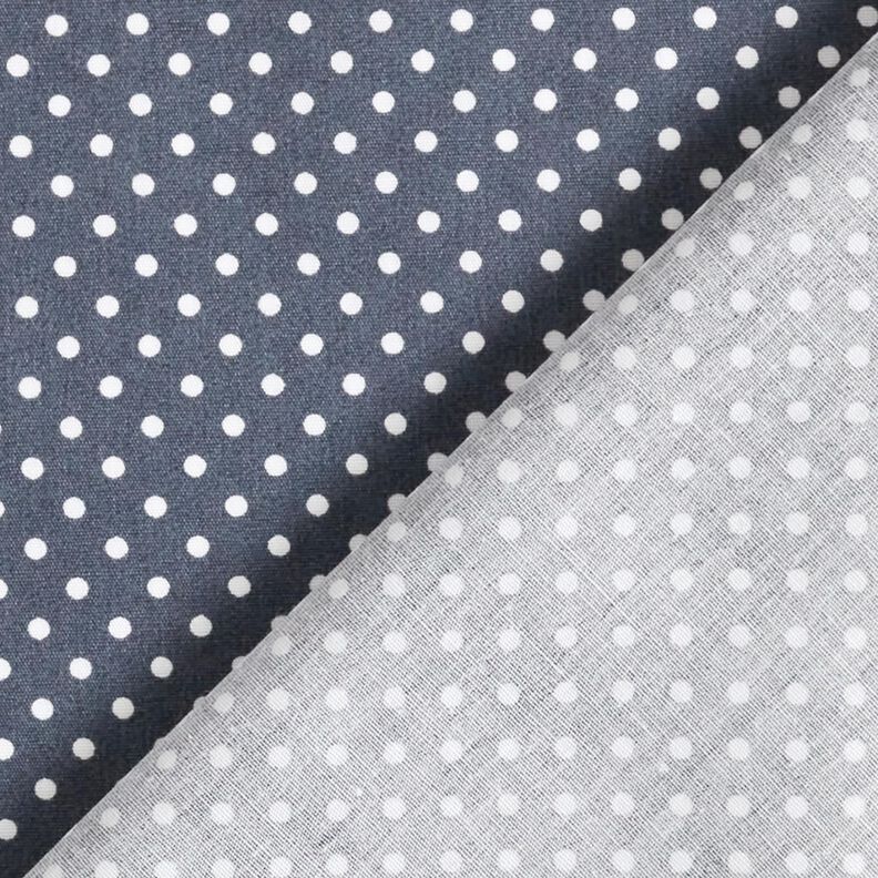 Baumwollpopeline Mini Polka Dots – anthrazit/weiss,  image number 4