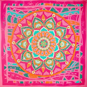 Strandtuch Pareo Panel Mandala – purpur/orange, 