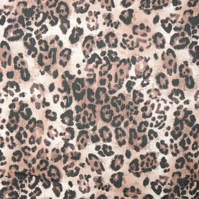 Chiffon Leo & Lurexstreifen – beige/schwarz, 