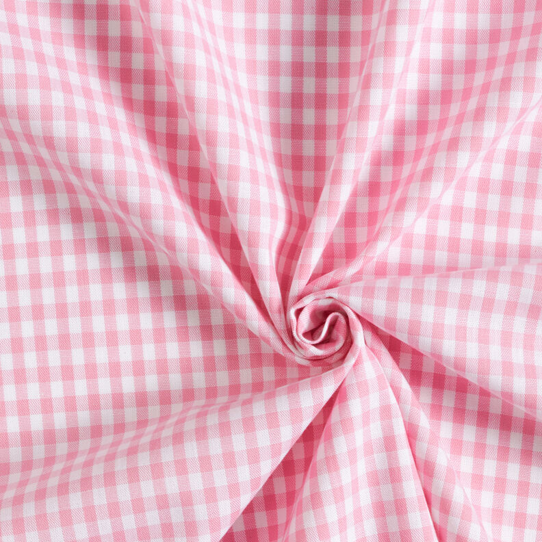 Baumwollstoff Vichykaro 0,5 cm – rosa/weiss,  image number 3