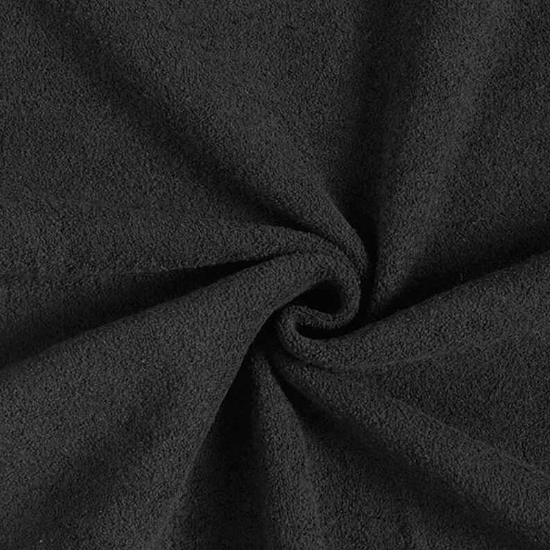 Baumwolle Sweat Terry Fleece – schwarz,  image number 1