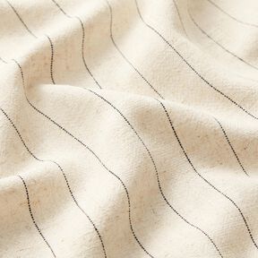 Viskose-Leinen Crêpe breite Nadelstreifen – beige, 