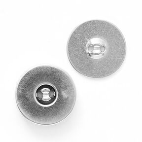 Magnetknopf [ Ø18 mm ] – silber metallic, 