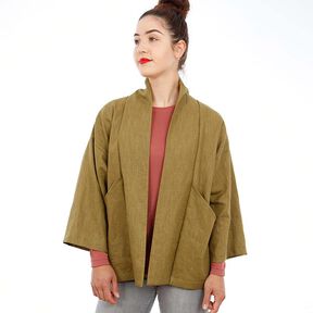 FRAU SINA - Kimonojacke mit schrägen Taschen | Studio Schnittreif | XS-XXL, 