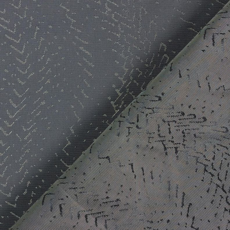 Futterstoff Jacquard Schuppenmuster – anthrazit,  image number 4