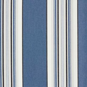 Markisenstoff breite und schmale Streifen – jeansblau/weiss, 