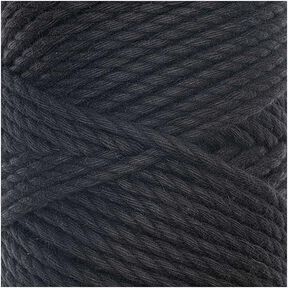 Creative Cotton Cord Skinny Makramee-Garn [3mm] | Rico Design - schwarz, 