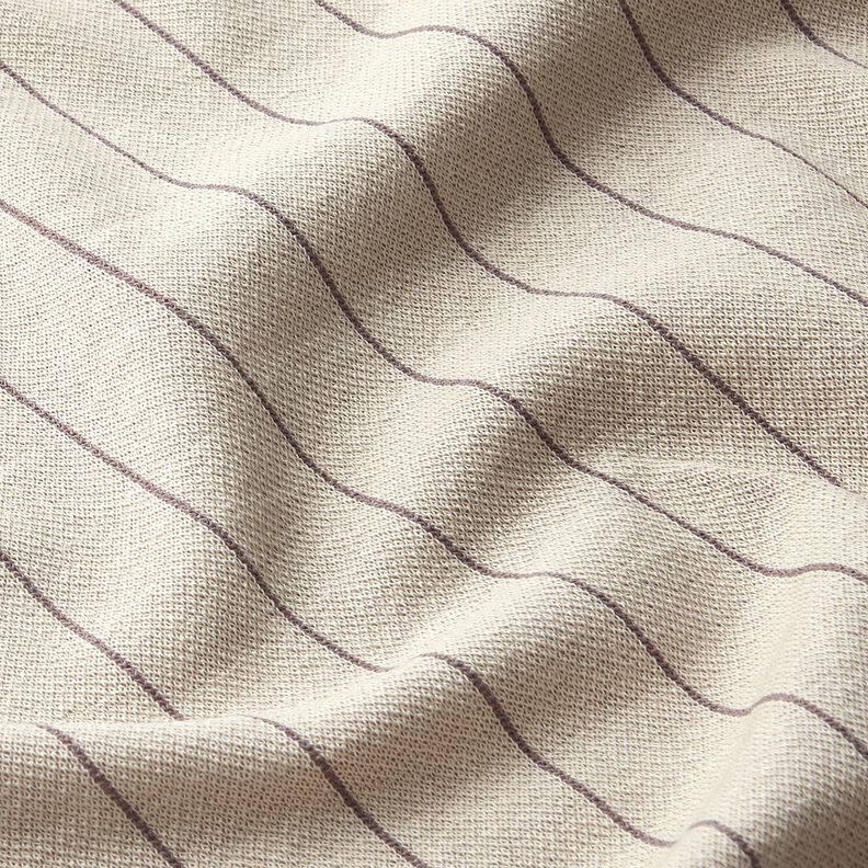 Strickjacquard Nadelstreifen – beige/dunkelbraun,  image number 2