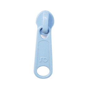 Reißverschluss-Schieber [3 mm] – hellblau, 