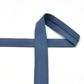 Schrägband Baumwolljersey [20 mm] – jeansblau, 