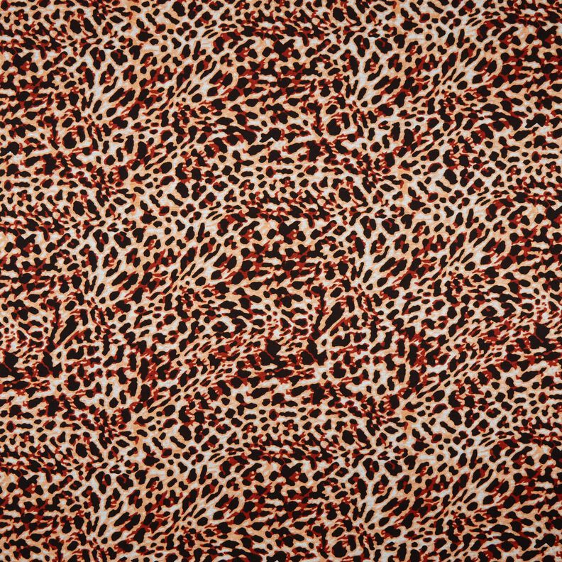 Viskosejersey kleiner Leoprint – terracotta/apricot,  image number 1