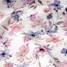 GOTS Baumwolljersey Aquarell-Blumen Digitaldruck – wollweiss/pastellviolett,  thumbnail number 2