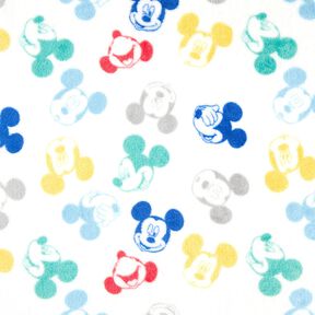 Kuschelfleece Lizenzstoff Mickey Gesichter | Disney – elfenbein, 