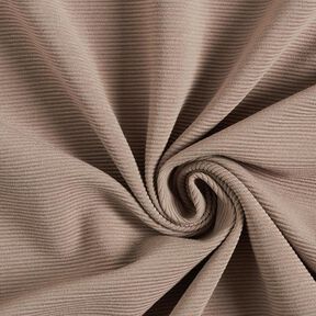 Ottoman-Rippenjersey Uni – taupe, 