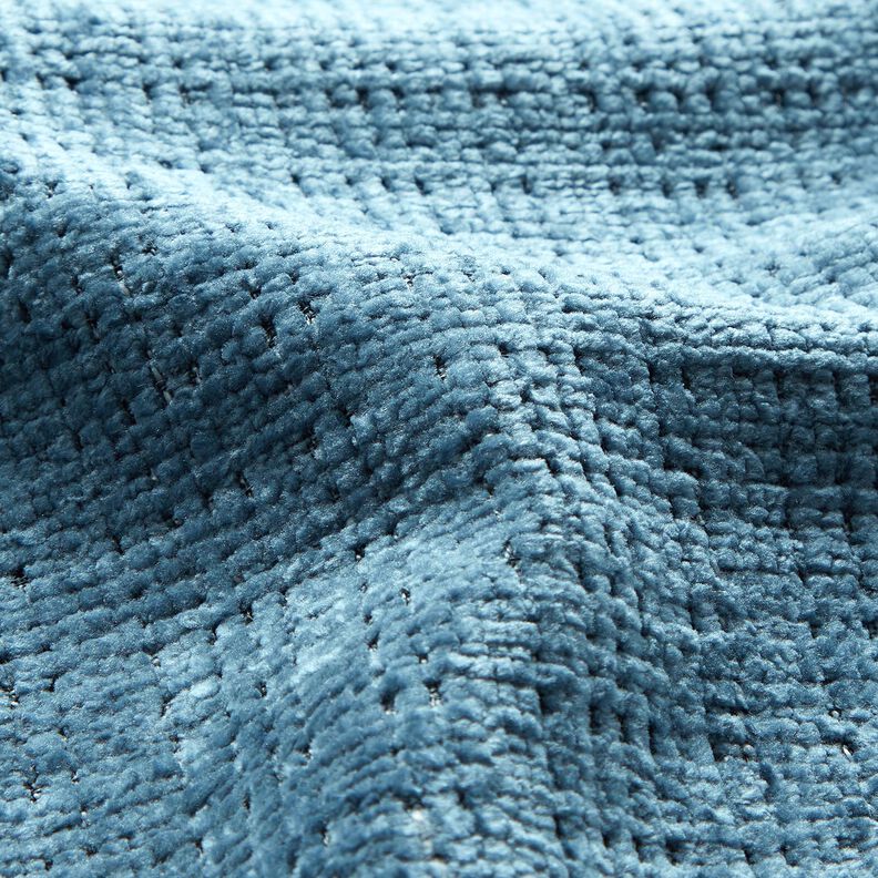 Polsterstoff Chenille Uni – jeansblau,  image number 2