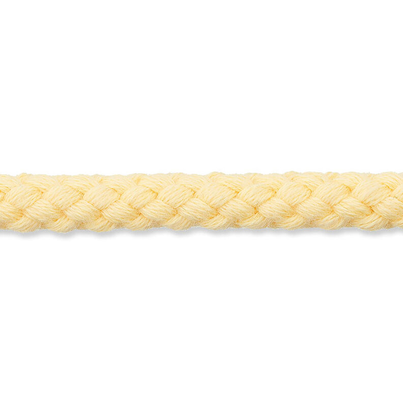 Baumwollkordel [Ø 7 mm] – vanillegelb,  image number 1