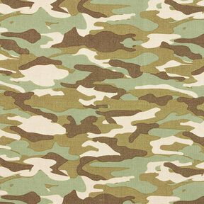 Popeline Camouflage – hellkhaki, 