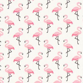 Beschichtete Baumwolle Flamingo – wollweiss, 