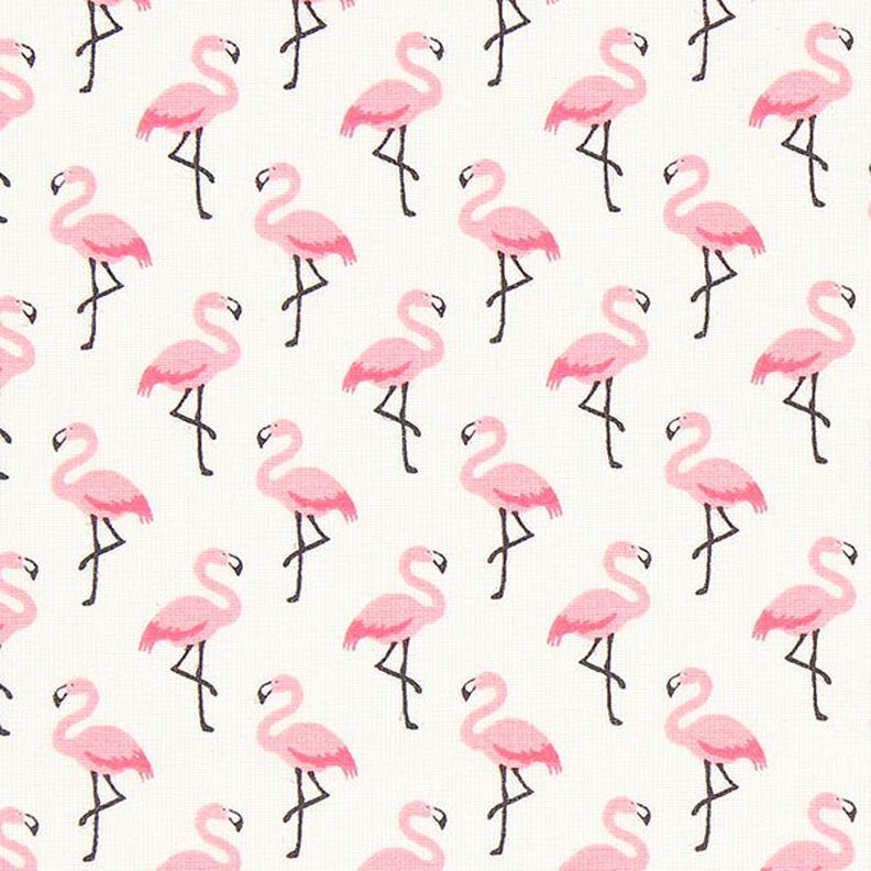 Beschichtete Baumwolle Flamingo – wollweiss,  image number 1