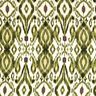 Viskosesatin Ikat Muster – weiss/pistazie,  thumbnail number 1