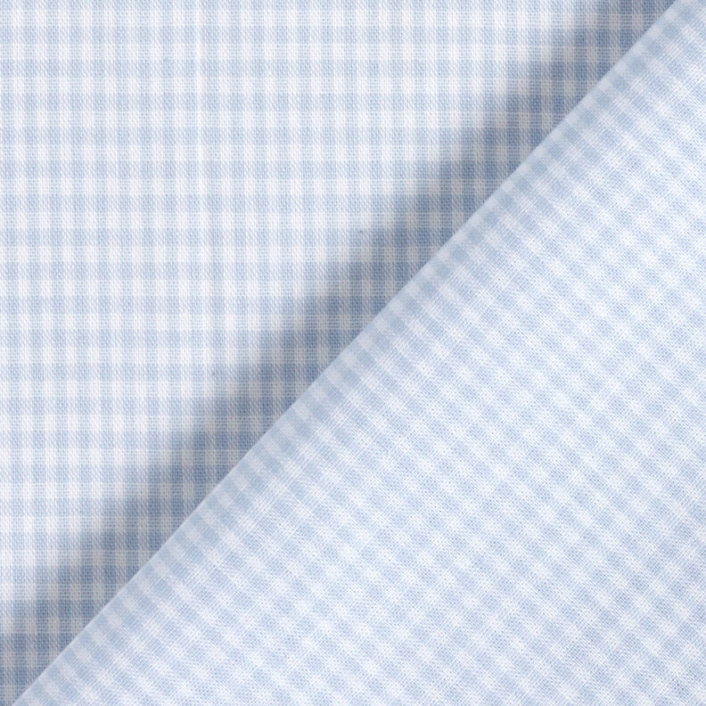 Baumwollstoff Vichykaro 0,2 cm – helljeansblau/weiss,  image number 4