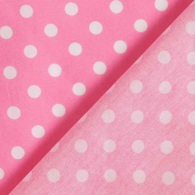 Baumwollpopeline Polka Dots – rosa/weiss,  image number 4