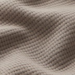 Mini Baumwoll-Waffeljersey Uni – taupe, 