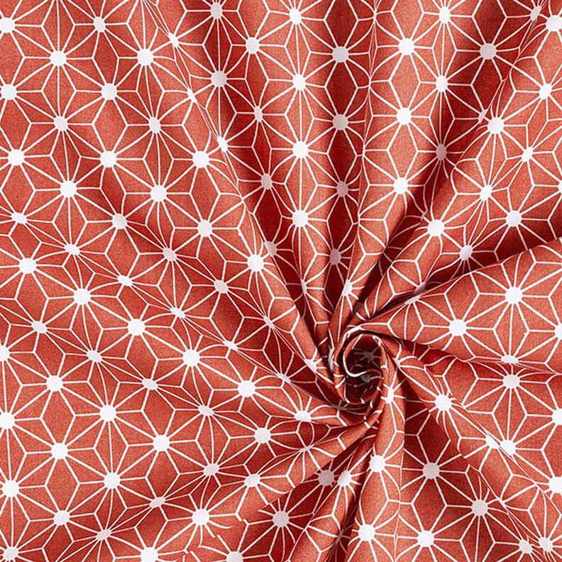 Baumwollstoff Cretonne Grafischer Stern – rot,  image number 3
