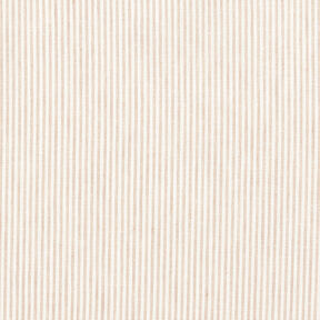 Leinen-Baumwoll-Mix Streifen schmal – beige/wollweiss, 