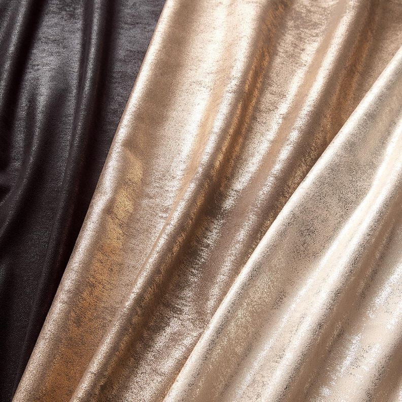 Stretchvelours Metallic – schwarz,  image number 5