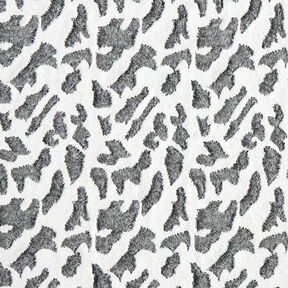 Strickjacquard abstraktes Leoparden-Muster – weiss, 