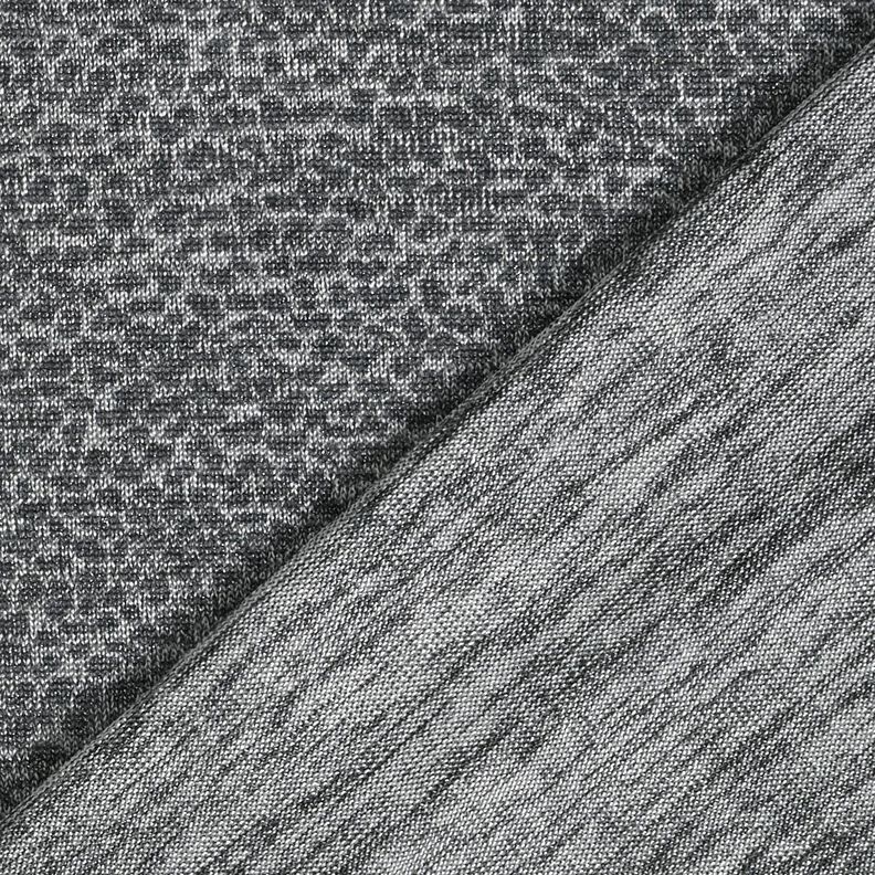 Jacquard Jersey Leomuster – silber/grau,  image number 3