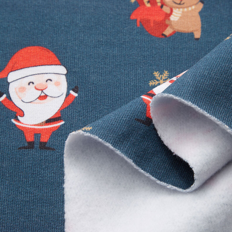 Sweatshirt angeraut Weihnachten – blau,  image number 3