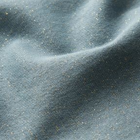 Glitzer-Bündchen Schlauchware – brilliantblau/gold metallic, 