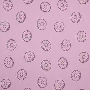 Baumwolljersey Glitzer-Donuts | by Poppy – pastellviolett, 