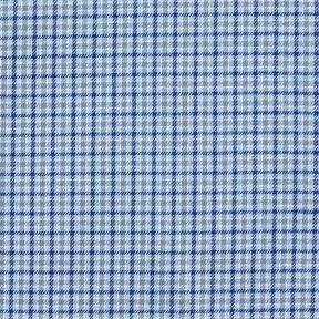 Flanell buntes Glencheck – hellblau/marineblau, 