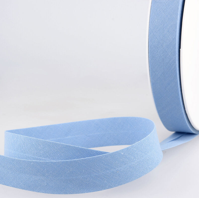 Schrägband Polycotton [20 mm] – hellblau,  image number 1